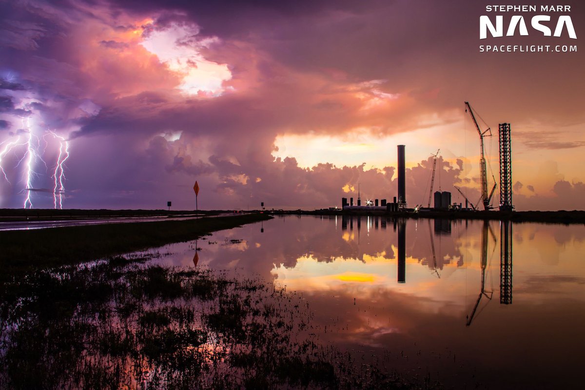 As the early morning storms (hopefully) roll out, it’s back to work for the teams at Starbase. I wonder what shocking new things we’ll see today! ⚡️

Photo for <a href="/NASASpaceflight/">NSF - NASASpaceflight.com</a>