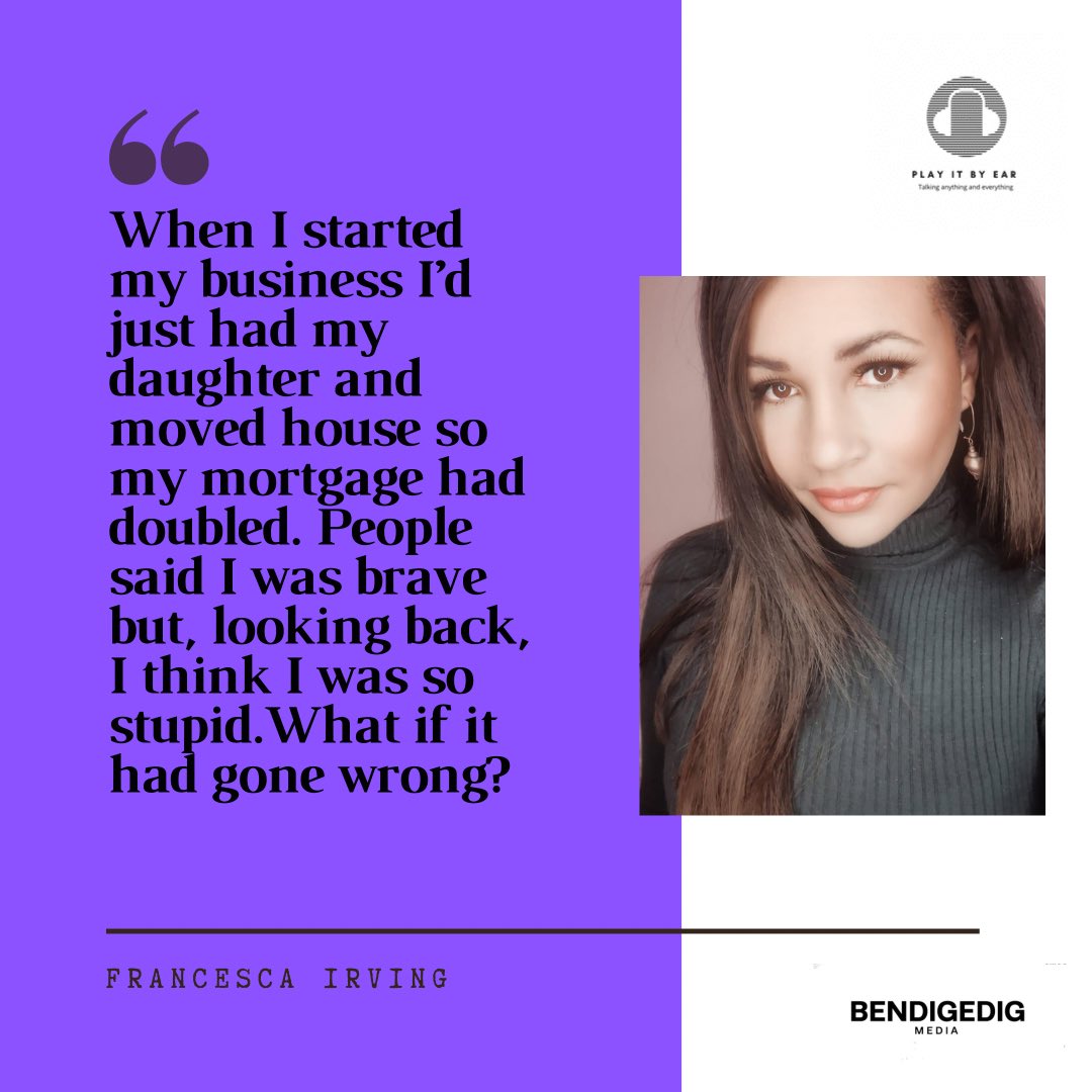 Everyone who starts their own business has doubts but <a href="/Francescairving/">Francesca Farrow</a> didn’t let those doubts stop her 

Go listen to her tell her remarkable and inspiring story in our latest episode 

Listen here anchor.fm/playitbyearpod…

#PodernFamily #PodNation #Podcast #startup #businesstips