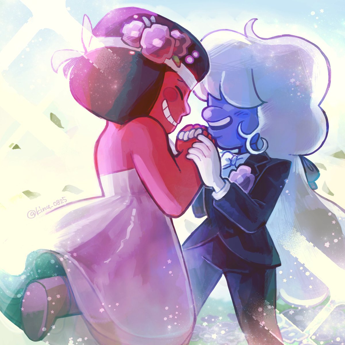 「結婚式 #StevenUniverse 」|絹吉∴のイラスト