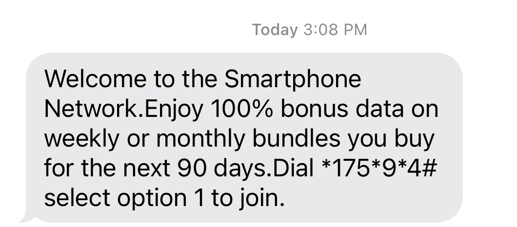 Lhzzr's tweet photo. So if @Airtel_Ug is the first SIM card in a brand new smartphone, you get this 100% bonus on data for 90 days 😍😍.
Truly the #SmartphoneNetwork. https://t.co/WeFvemucLq