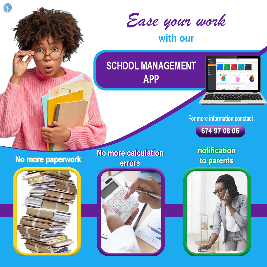 HONOWA6's tweet image. 😣 Running a #school takes a lot of time and energy
Do you know that #software_solutions exists?
A highly customizable #school_management_app
👉 No more paperwork
👉 No more calculation errors
👉 No need to call parents anymore, they get notified if need be
#education #future