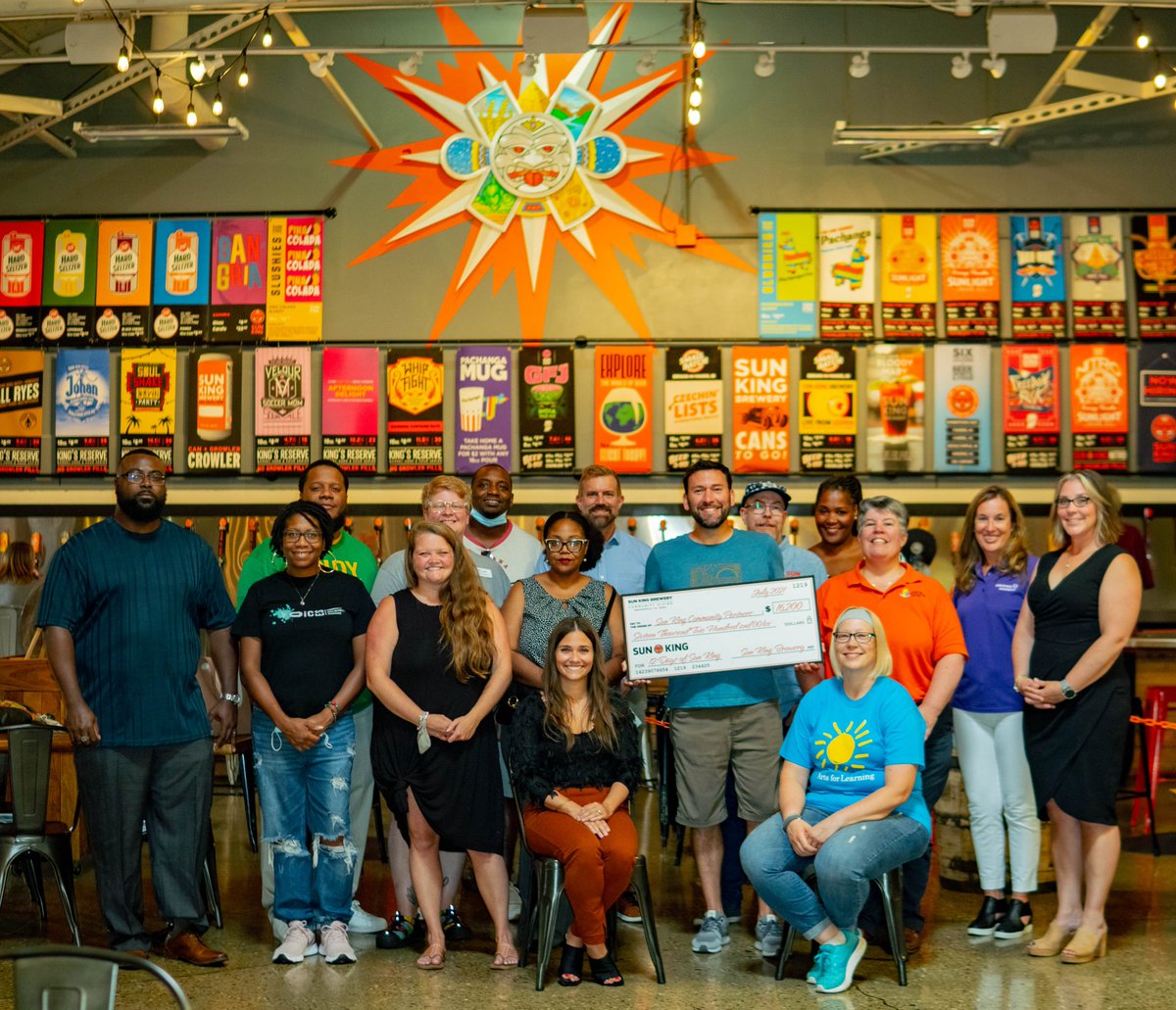 BOI_Indpls's tweet photo. The @IndyChamber Hispanic Business Council is thankful to be a recipient of the 12 Days of @SunKingBrewing Community Giveback. $1 per pint donated over 12 days, raised $16200 to support Central Indiana non-profit organizations, like the Hispanic Business Council. #12DaysofSunKing https://t.co/rNmQ7dxbaY