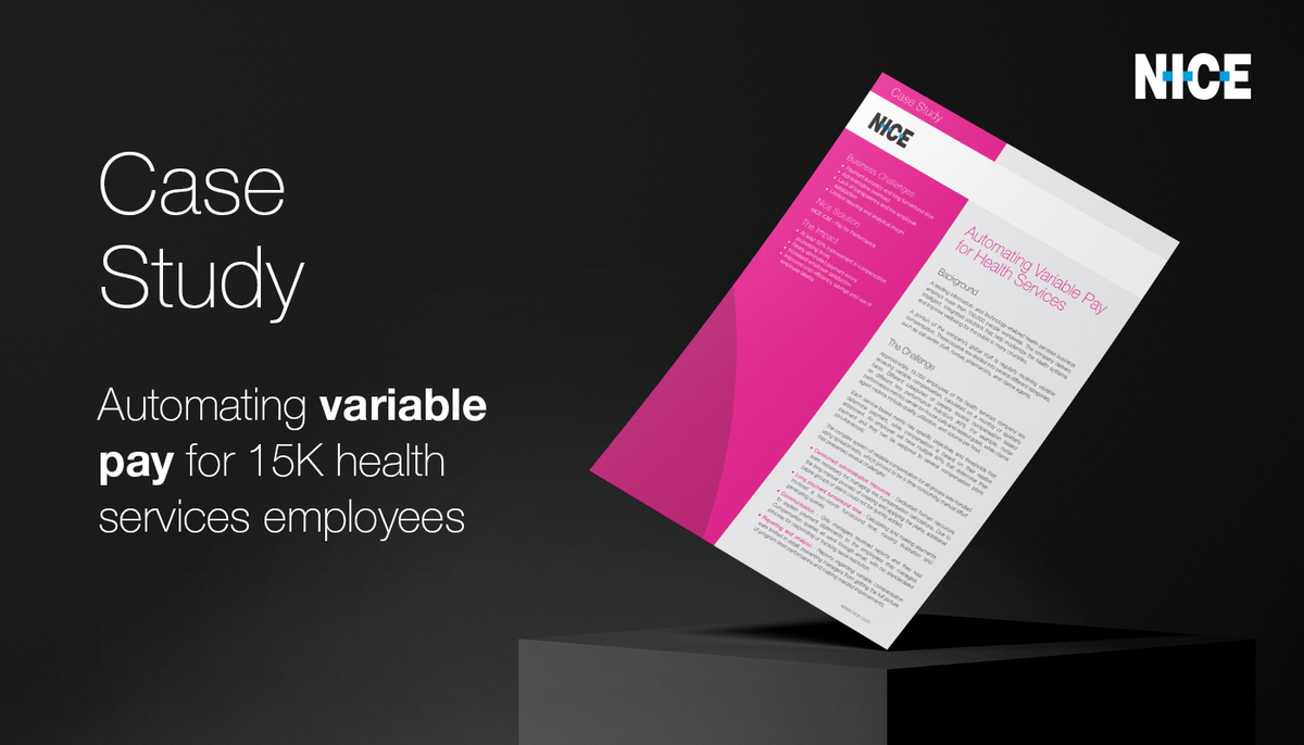 nice_spm's tweet photo. By automating variable pay for 15K employees with NICE SPM, a global health services company saw immediate and longer-term results across its global network. 

Want to learn how? Click here >>
https://t.co/BxIvMy50DB

#SPM #salesincentive #salesperformance #automation #healthcare https://t.co/ghU5dZnr3B