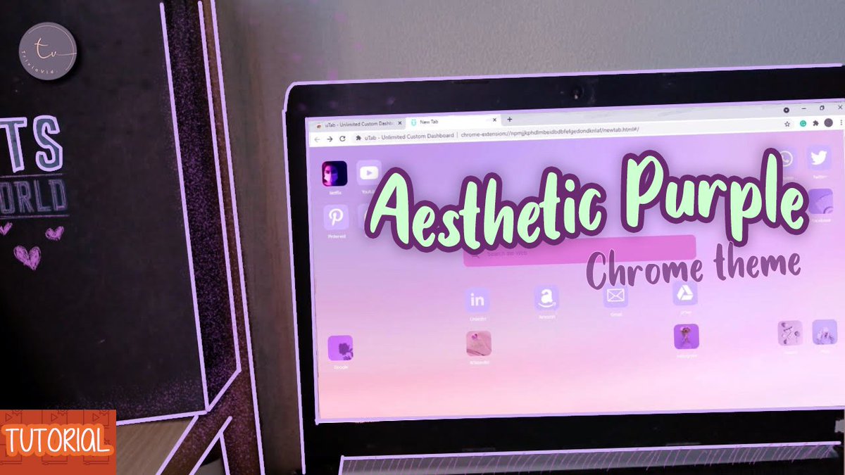 trivia_vid's tweet photo. New video uploaded about Aesthetic Google Chrome Theme Purple. Watch it now
https://t.co/Rg2sDlQsZk
Thank you π
#TriviaVid #Purple #Borahae #googlechrome #theme #aesthetic #aestheticwallpaper https://t.co/yxb73FG8OG