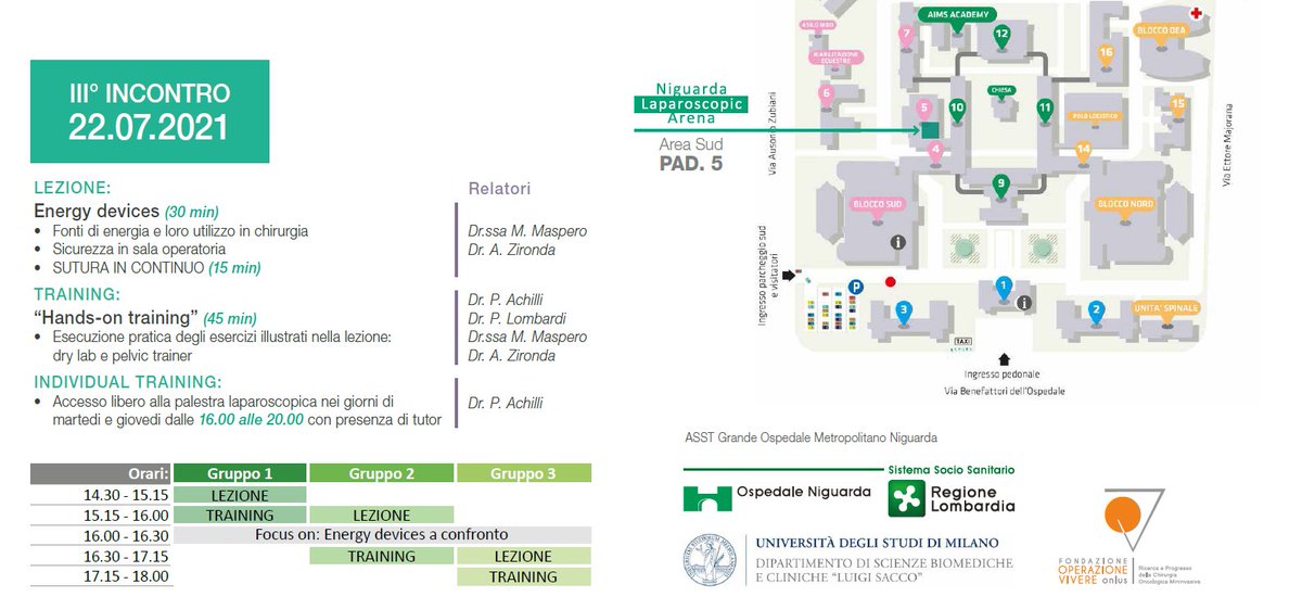 Ospedale Niguarda (@ospniguarda) on Twitter photo Terzo ed ultimo incontro del corso "basic fundamentals of #laparoscopic #surgery" promosso dalla chirurgia oncologica e mini-invasiva di Niguarda per gli specializzandi della scuola di chirurgia de <a href="/LaStatale/">Università degli Studi di Milano</a>.
#unimi #surgicaltraining #ospedaleniguarda Terzo ed ultimo incontro del corso "basic fundamentals of #laparoscopic #surgery" promosso dalla chirurgia oncologica e mini-invasiva di Niguarda per gli specializzandi della scuola di chirurgia de <a href="/LaStatale/">Università degli Studi di Milano</a>.
#unimi #surgicaltraining #ospedaleniguarda