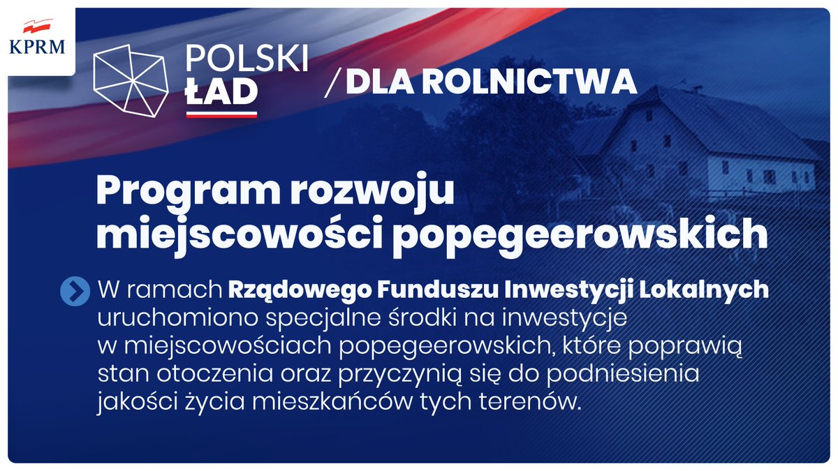 PremierRP's tweet photo. 🚜 #PolskiŁad dla rolnictwa to program rozwoju miejscowości popegeerowskich ⤵️ https://t.co/GQMGlzB95A