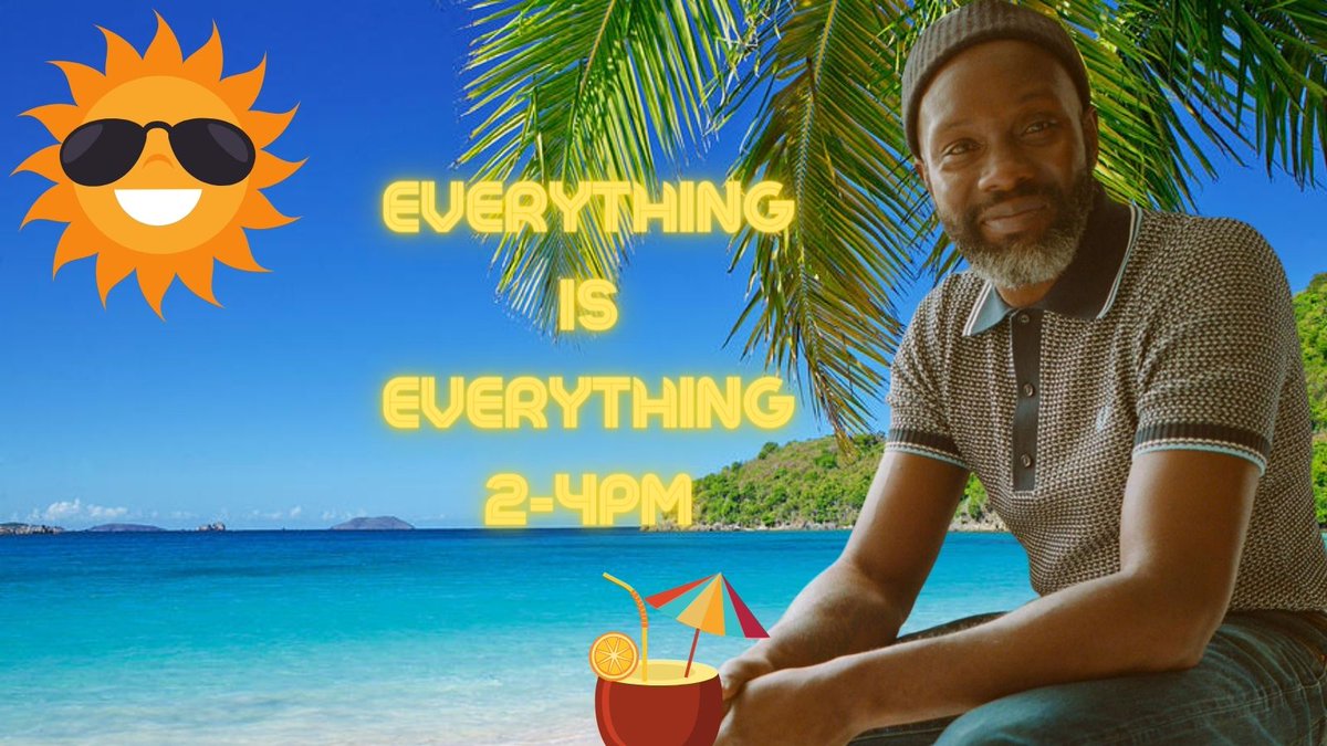 boogaloo_radio's tweet photo. QUESTION! Imagine this. You're walking on a beach&amp; someone asks you, do you want a cold drink in a🥥?  The🌞heating your face, you hear the 🌊and feel the sand.  What music ya listenin to?#ThursdayThoughts Tune into #EverythingisEverything Hear @gdogg's soundtrack to SUNNY DAYS https://t.co/K3KPH49prZ