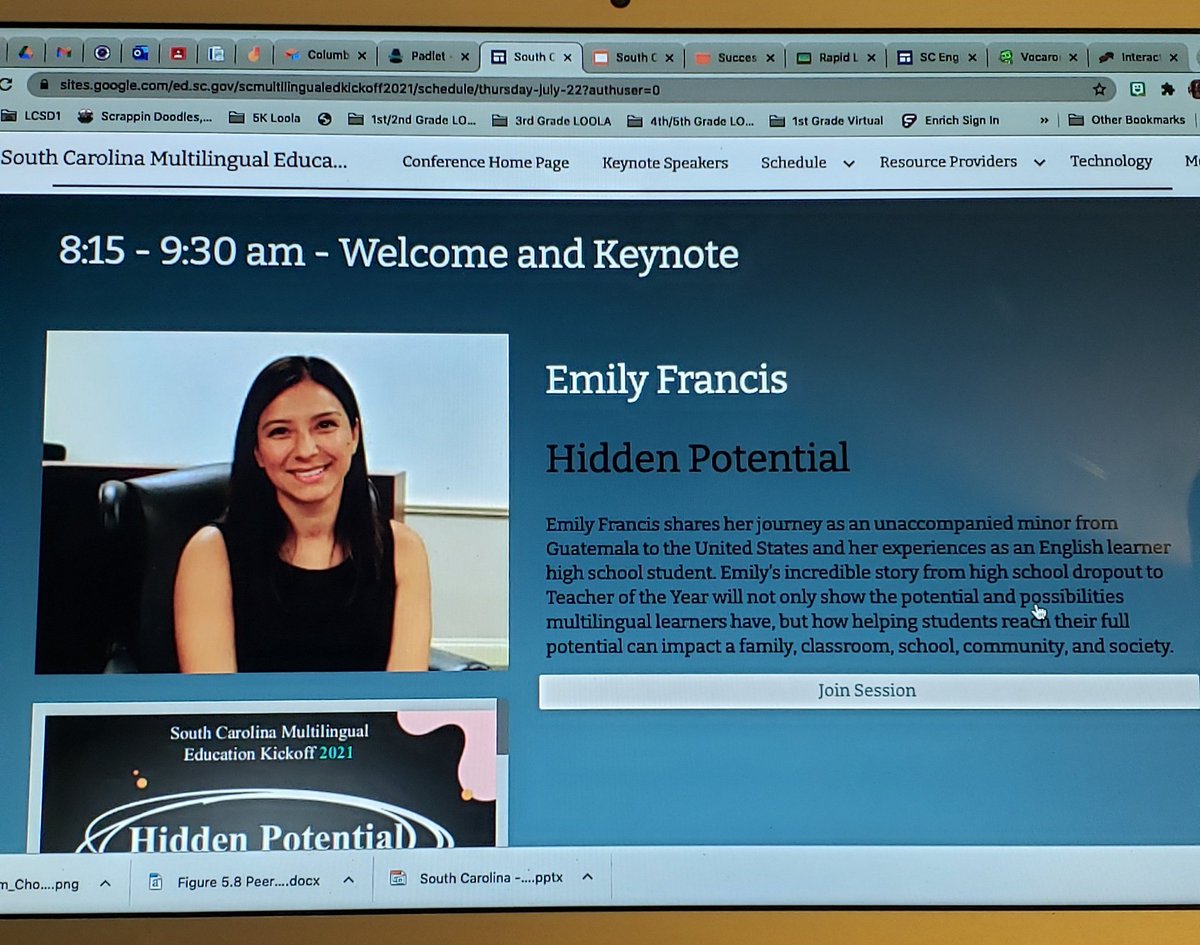 It's Day 3 of the SC Multilingual Education Kickoff also known as Emily Francis Day! Woot woot! 
I've had no coffee, but I'm gonna go after it anyway!  ESOL TEACHERS CAN do hard things too! ;)
#SCarolinaMLs 
#SCMultilingualEd