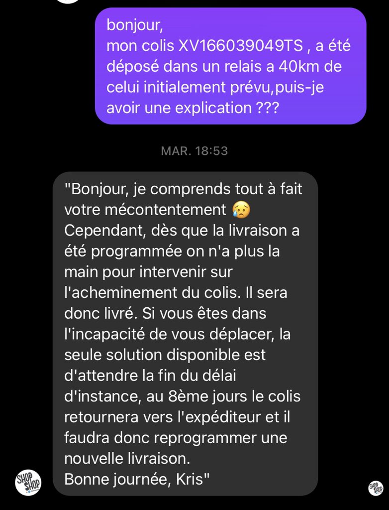 rabah1307's tweet photo. @Chronopost on en parle de cette réponse….Dans le genre moquerie y’a pas mieux… https://t.co/I7C984Mo3Y