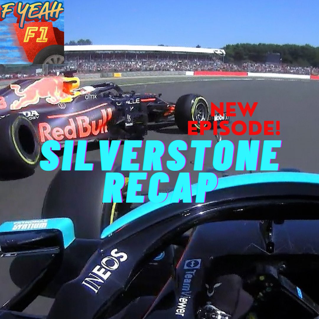 FYeahF1Pod's tweet photo. New episode! @iguessian and @Silberwhatever unpack the Max/Lewis incident at last Sunday’s British GP, talk about the other drivers’ fantastic efforts, and more! Find us wherever you listen to podcasts! https://t.co/RLBptNM64Q
