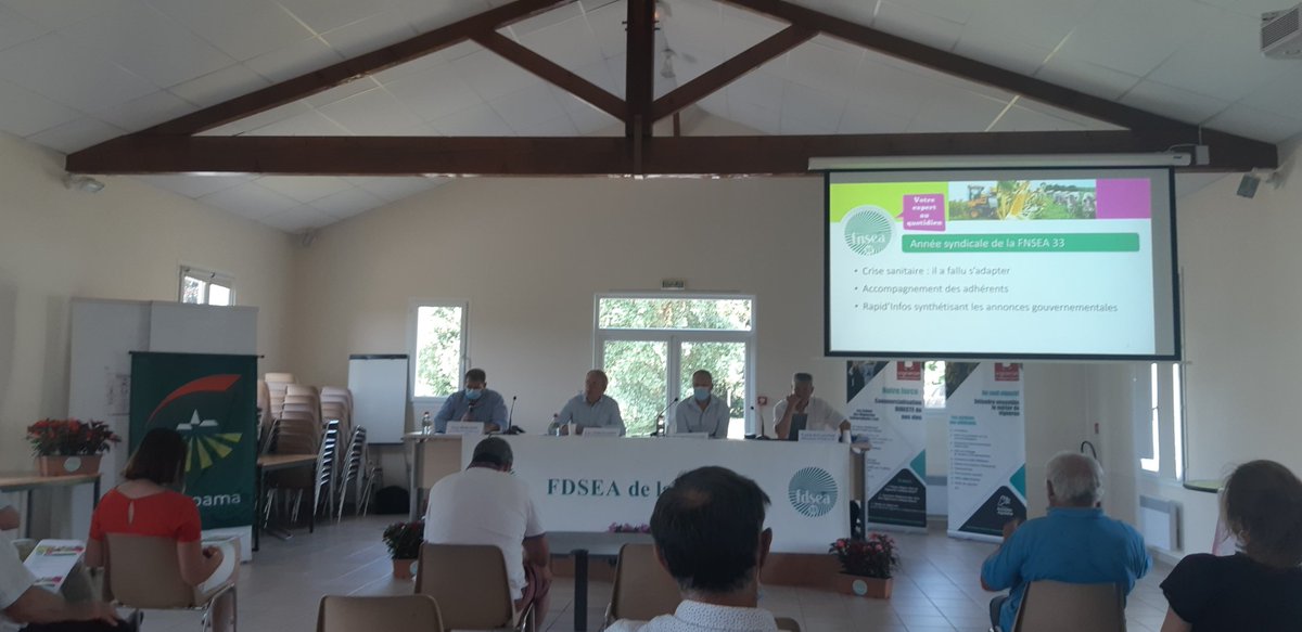 AG FNSEA33 lancée : une activité 2020 perturbée mais dense ! #syndicalismedactionetdeproposition