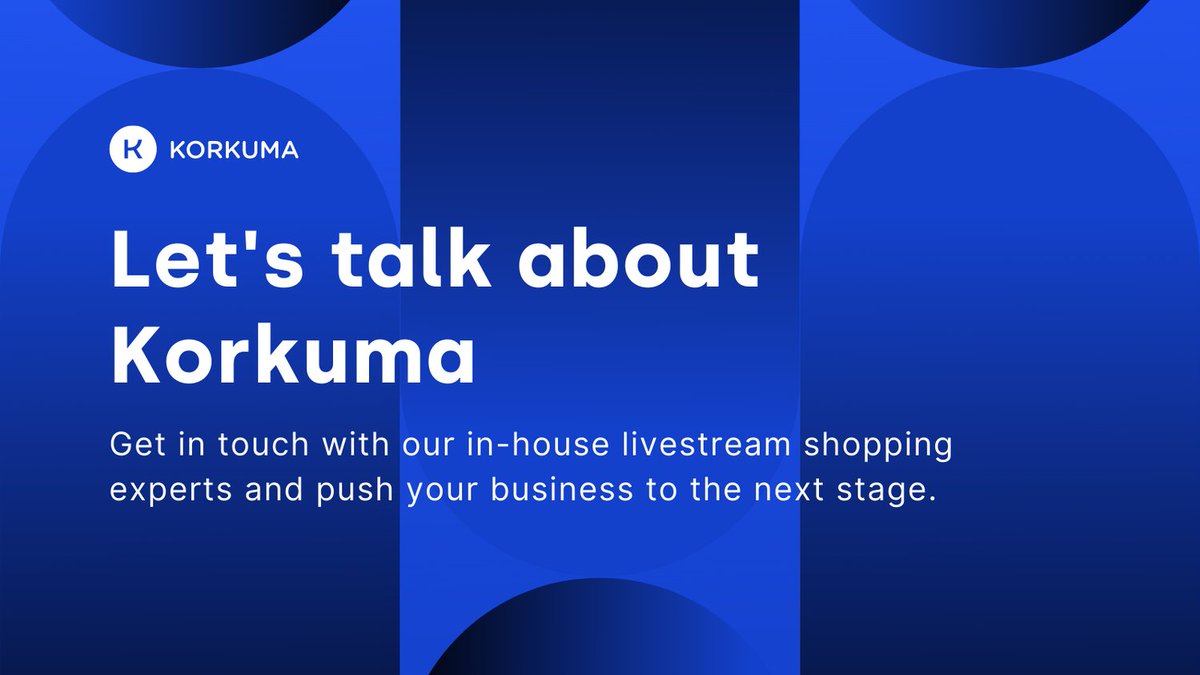 Take that first step and get in touch with us today! 

korkuma.com/company/about-…

#ecommerce #Livestream #shopping #retail #liveshopping #livecommerce #retailtech #tech #technology #marketing #seo #advertising #socialmedia #digital #hustlehard #lovecommerce
