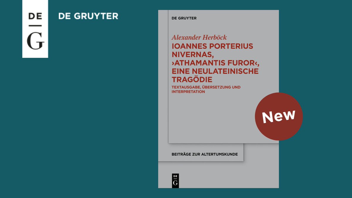 dg_classics's tweet photo. In his 1621 Neo-Latin tragedy Athamantis Furor, French rhetoric teacher Jean Portier dramatized the misfortunes of the mythic King #Athamas. This volume provides a new edition, the first German translation, and extensive commentary:

✍️https://t.co/L3IkuojC7s https://t.co/mFXikJNWJP
