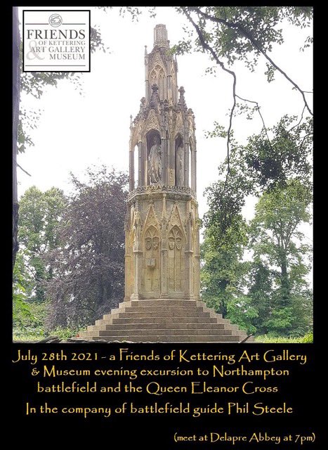 FKagam's tweet photo. THE FRIENDS ANNUAL EVENING SUMMER HERITAGE OUTING
A visit to the Eleanor Cross and Northampton Battlefield with Phil Steele on Wed 28 July 7pm, starting at Delapre Abbey, meet in car park. About one and a half hours.   All members of the Friends and KDAS are welcome! https://t.co/zEAYFPPDKP