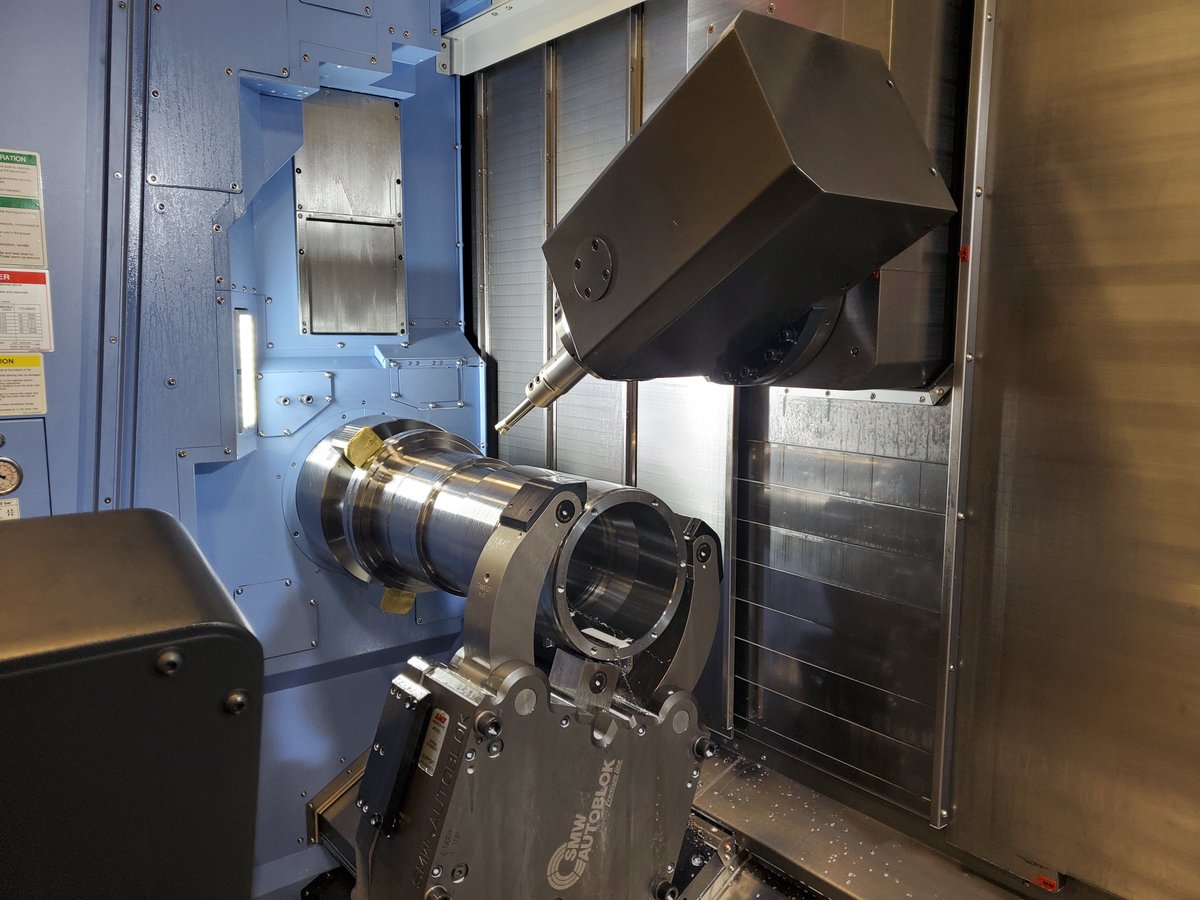 UNISIG's tweet photo. Our newly installed 5-axis mill-turn machine is now producing precision parts. State of the art equipment supports precision manufacturing and keeps our machinists at the top of their game. #doosan @doosanmta #unisig https://t.co/OOASE6p3DD