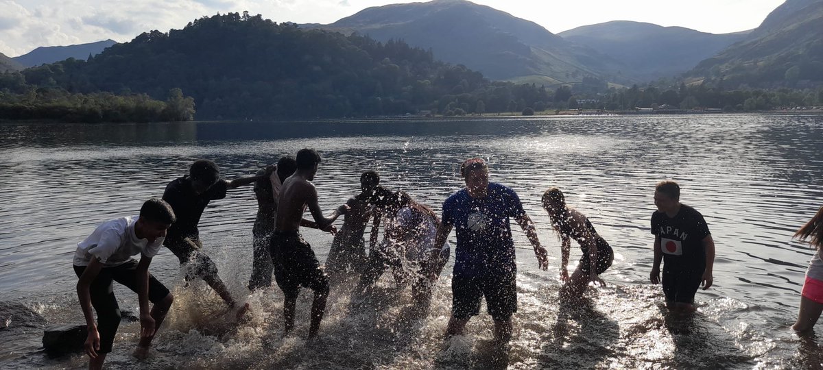 All D of E groups at camp ready for a restful night after a bit of a splash fight that Miss Edwards lost!!!