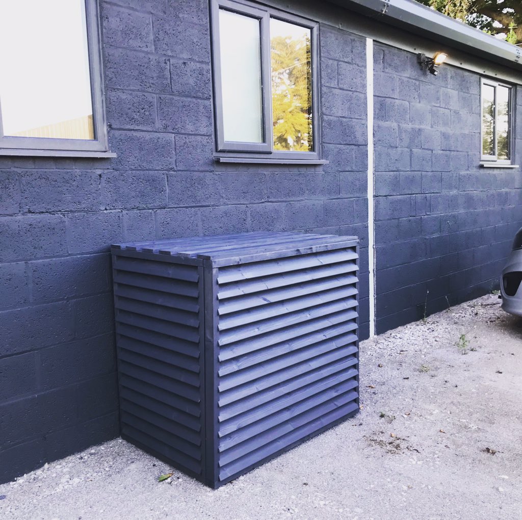 Air conditioning cover in #Cheshire from @heatpumpenclosures #hidemyheatpump #airconditioningcover #airconditioning