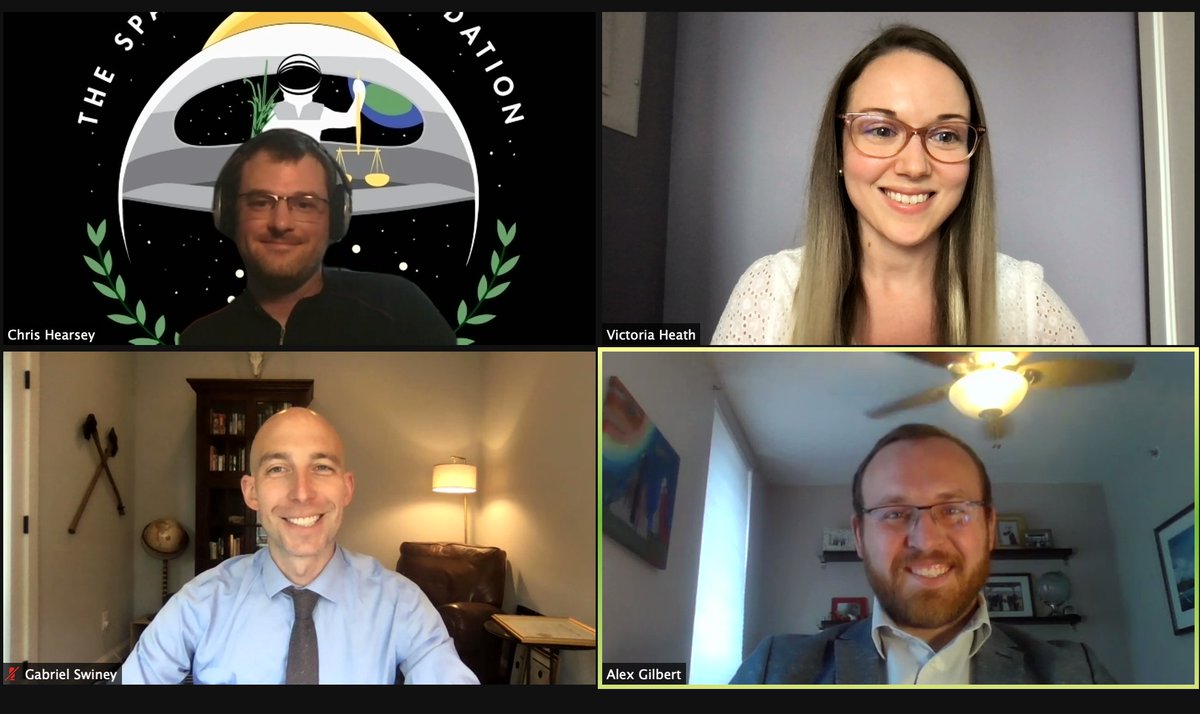 moondialogs's tweet photo. Happening now π #MoonDialogs salon on #SafetyZones π¦Ίπ with @gilbeaq, Christopher Hearsey (@spacecourtfdn), and @Monkeybane_DC. https://t.co/215SvKVC39