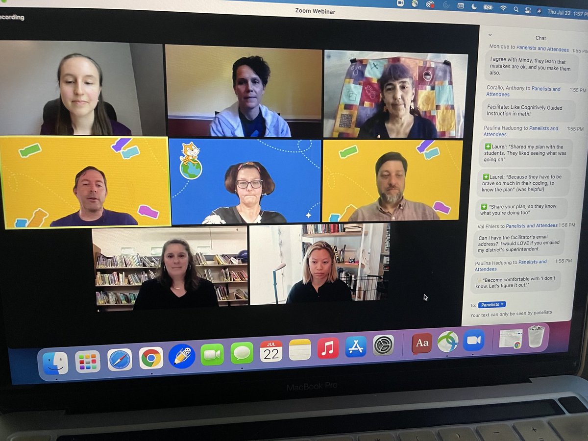 “Be brave!” “Be comfortable with 8 don’t know, let’s figure it out!” “Share your plan, so they know what you’re doing..” these are the incredible takeaways from the pilot teachers of the #GettingUnstuck curriculum. So inspired! #ScratchConference