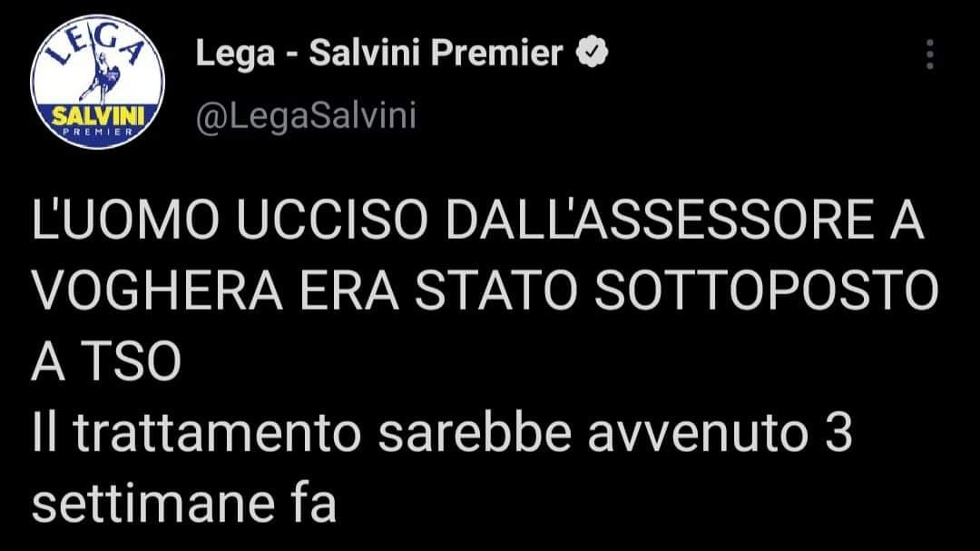 beabri's tweet image. Io giuro che non capisco. Cosa significa questo tweet? Che uccidere una persona con fragilità mentale è meno grave? Che tesi è? 

Un disagio psichiatrico non dice nulla del valore di una persona, non deve togliere niente alla dignità sua, del suo corpo, della sua vita. #Voghera