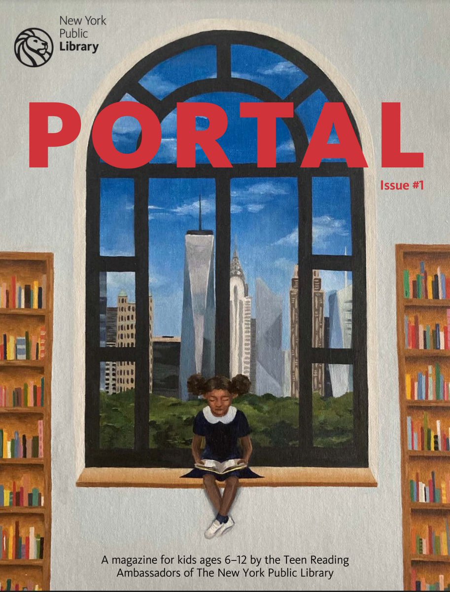 LibraryJournal's tweet photo. The New York Public Library's Teen Reading Ambassadors Publish First Issue of "Portal" Magazine For Kids https://t.co/173qkkaizC #libraries @nypl https://t.co/eu0mUaUEOz