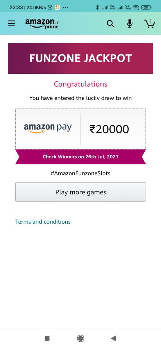 Jeevanreddy28's tweet photo. #AmazonFunzoneSlots 
@amazonIN 
@amazon https://t.co/AYuVLnvQWf