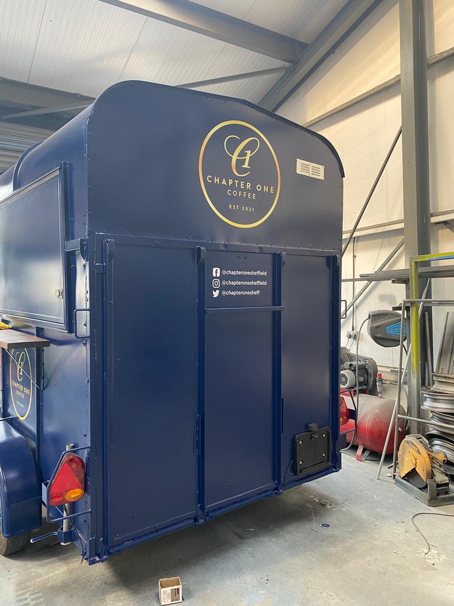 ChapterOneSheff's tweet photo. It’s ready! We went to visit our horse box today and are more than happy with how it looks! The pictures don’t do it justice 😍 head down on Monday to see it in real life!
#chapteronecoffee #independentsheffield #supportlocal #sheffieldissuper #coffee https://t.co/X1AJAyKPNx