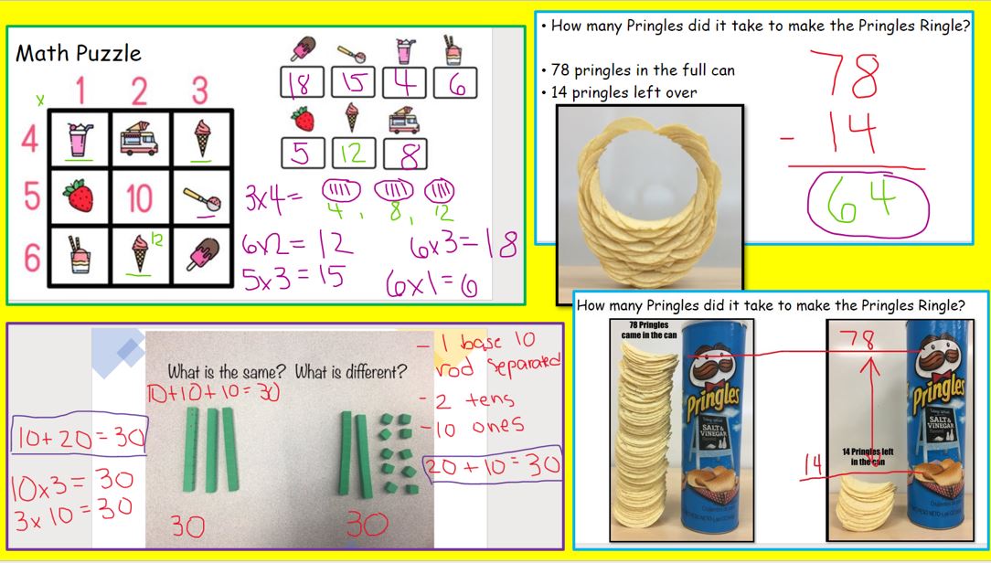 Mrs_Amy_Lebert's tweet photo. We were exercising our problem solving skills in Math class again today. Tackling tricky Math Puzzles in #CampDiscovery. #GECDSBSLP2021 https://t.co/QcU6pY2IMj