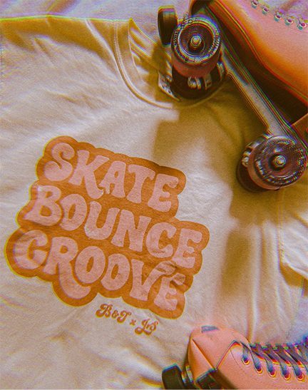 bloodandthunder's tweet photo. NEW! Skate Bounce Groove shirts and crewnecks are now available. Our new collab with @designbyjrs 
#rollerskating https://t.co/hIGN9qBs4w https://t.co/jBbibzGWJO
