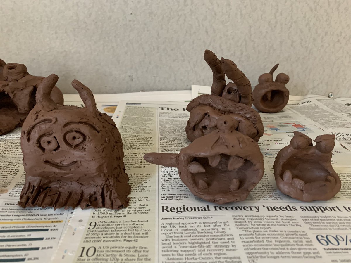 Mr Tunbridge &amp; I really enjoyed summer school with our new year 6 students today. We made clay monsters &amp; had lots of fun! We are looking forward to teaching Art to these talented students <a href="/MersthamPark/">Merstham Park School</a> in September! #success #resilience #collaboration