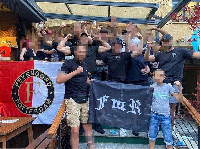 thecasualultra's tweet image. Feyenoord🇳🇱 lads in Kosovo🇽🇰 tonight!