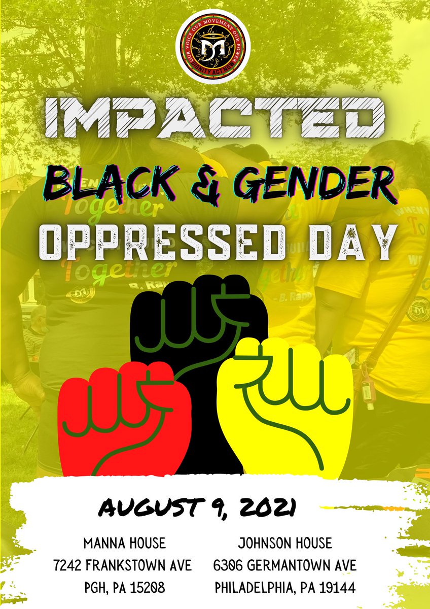 blak_rapp's tweet photo. It’s that time again #PASTANDUP #Genderoppressedday #impactedlivesmatter #longlivemikebrown https://t.co/7QYfiH0sh1