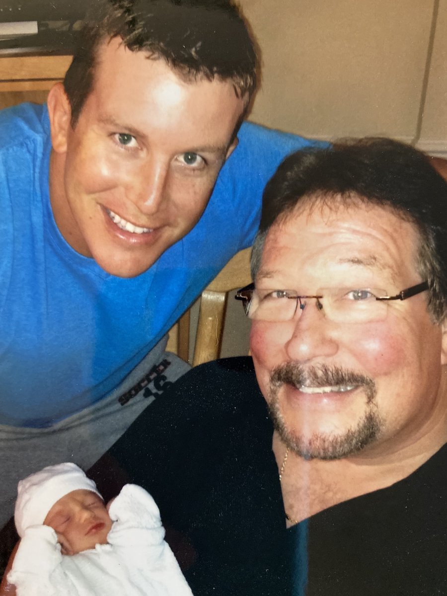 #ThrowbackThursday with <a href="/TedDiBiase/">Ted DiBiase Jr.</a> to when my grandson Tate was born.  3 generations of DiBiase!