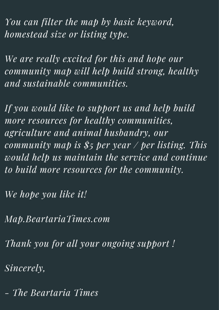 BeartariaTimes's tweet photo. We are happy to announce that we have launched our interactive community map!

https://t.co/LGfNeXXvCy

Thank you for all your ongoing support !

Sincerely,

- The Beartaria Times

@BeartariaTimes

#BeartariaTimes
#TheBeartariaTimes https://t.co/M0JxnCEEx8