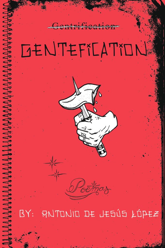 barrioscribe's tweet photo. I am pleased to officially reveal the book cover for my debut poetry collection!  

Gentefication is the story of my journey from my hometown of East Palo Alto through academia. 

PRE-ORDER HERE: https://t.co/XgbsHQu7yV

@FourWayBooks @bookcritics @Vsthepodcast @PoetryFound https://t.co/TdQ0jspdio