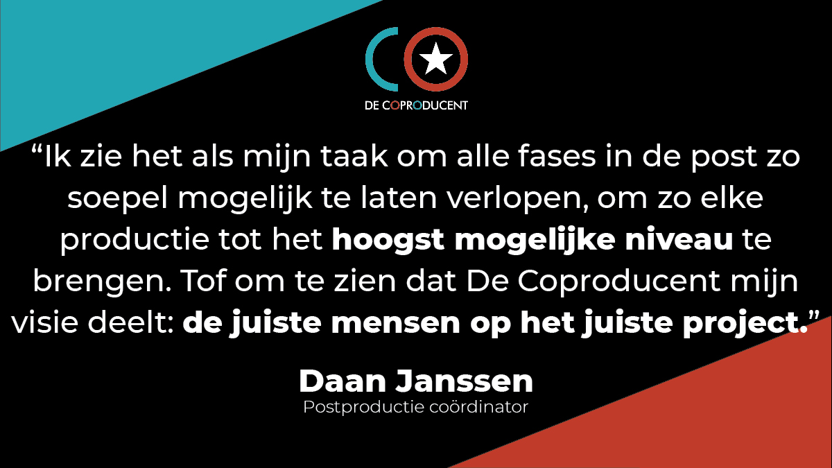 Wil je ook ok lid worden van De Coproducent net als Daan Janssen? Heb je een goed #idee voor een format? Neem contact met ons op via https://decoproducent.nl/#contact #decoproducentleden #samenwerken #freelancers 