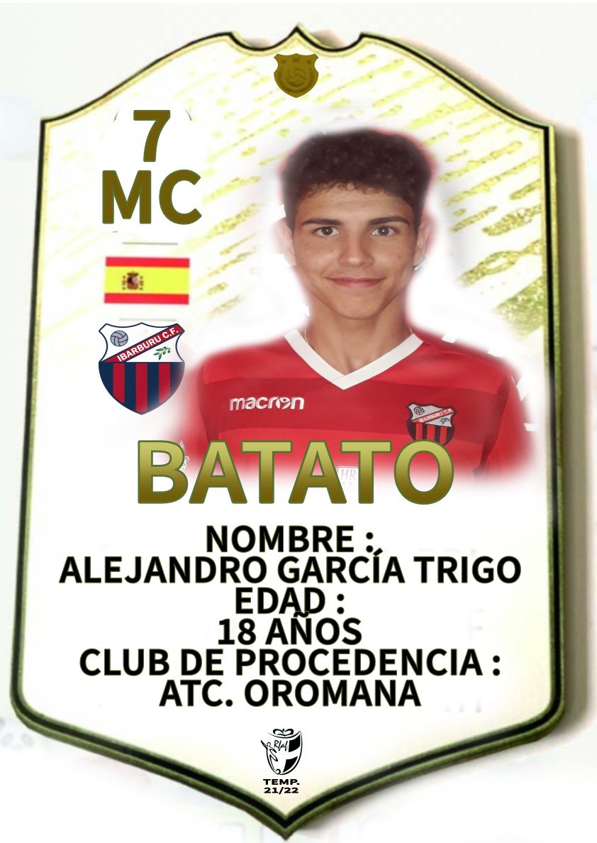 🔴🔵FICHAJES🔴🔵
En el día de hoy presentamos 2 nuevas incorporaciones, CURRI, un central corpulento con buen trato de balón y BATATO joven jugador desequilibrante  en el 1 contra 1.
Bienvenidos a la familia del Buru!💪🏻
Temporada 21/22
IBARBURU.C.F⚽
#elcorazondelbarriodesde1973