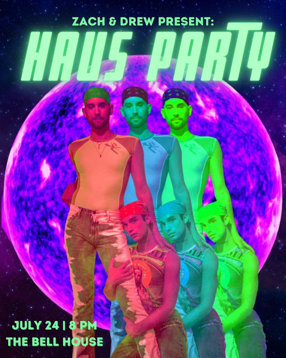 The Bell House (@bellhouseny) on Twitter photo SAT 7/24: Haus Party returns with <a href="/zachteague3/">Zach Teague</a> and <a href="/DrewLausch/">Drew Lausch</a>!
Featuring:
Please Don't Destroy (<a href="/JawnHiggins/">John Higgins</a> <a href="/notbenmarshall/">Ben Marshall</a> <a href="/martinmherlihy/">Martin Herlihy</a>)
<a href="/Stewartful/">Stewart Fulton</a>
<a href="/DylanAdler6/">Dylan Adler</a>
#MiniHorrorwitz
<a href="/devdoee/">DEV DOEE 💕</a>
<a href="/elektralite_/">Elektra</a>
Afterparty w/ DJ Jenny Lion!
Tickets: bit.ly/3rsO5gw SAT 7/24: Haus Party returns with <a href="/zachteague3/">Zach Teague</a> and <a href="/DrewLausch/">Drew Lausch</a>!
Featuring:
Please Don't Destroy (<a href="/JawnHiggins/">John Higgins</a> <a href="/notbenmarshall/">Ben Marshall</a> <a href="/martinmherlihy/">Martin Herlihy</a>)
<a href="/Stewartful/">Stewart Fulton</a>
<a href="/DylanAdler6/">Dylan Adler</a>
#MiniHorrorwitz
<a href="/devdoee/">DEV DOEE 💕</a>
<a href="/elektralite_/">Elektra</a>
Afterparty w/ DJ Jenny Lion!
Tickets: bit.ly/3rsO5gw