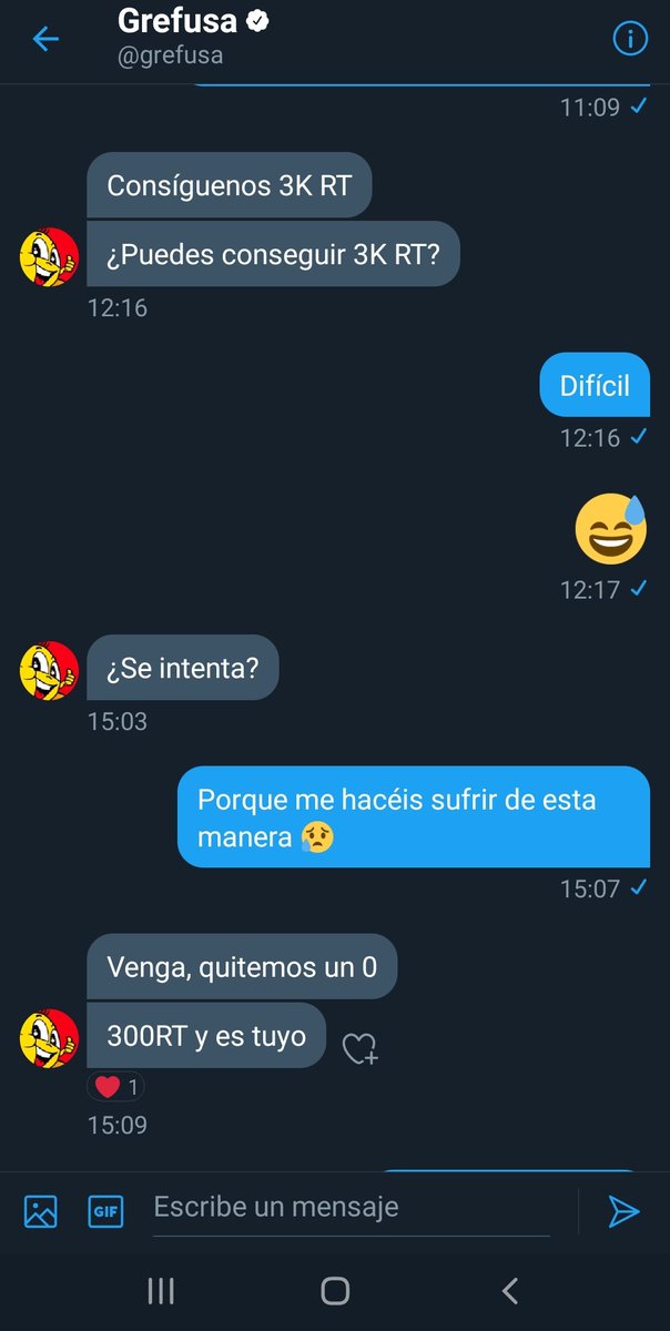 jesbf7's tweet photo. Hola, necesito 300 RT y @grefusa me envía un lote por favor me podéis ayudar. 🙂 Gracias https://t.co/eykFJsTZNz