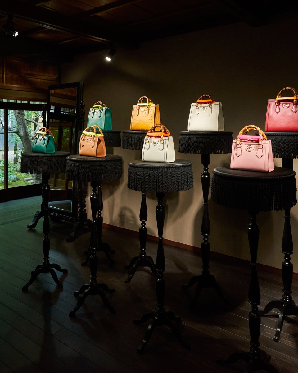 #gift #luxury The second chapter of a multiple-acts exhibition in Kyoto is #GucciBambooHouse featuring archival and new Gucci products defined by the bamboo element including the #GucciDiana bag. #GucciInKyoto