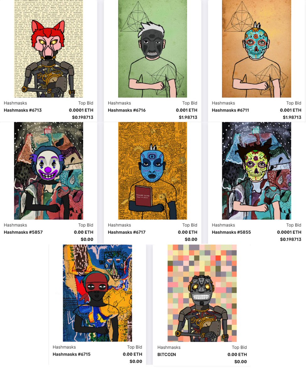 FreyaDAO's tweet image. Day 8 of the $UMASK @uniclyNFT #hashmask #NFTs #masks that are in the collection of 88 @TheHashmasks 
These are the next 8 of the collection! You can check out the entire collection here on the Unicly platform: app.unic.ly/#/utoken-contr…
The #bitcoin mask makes an appearance!