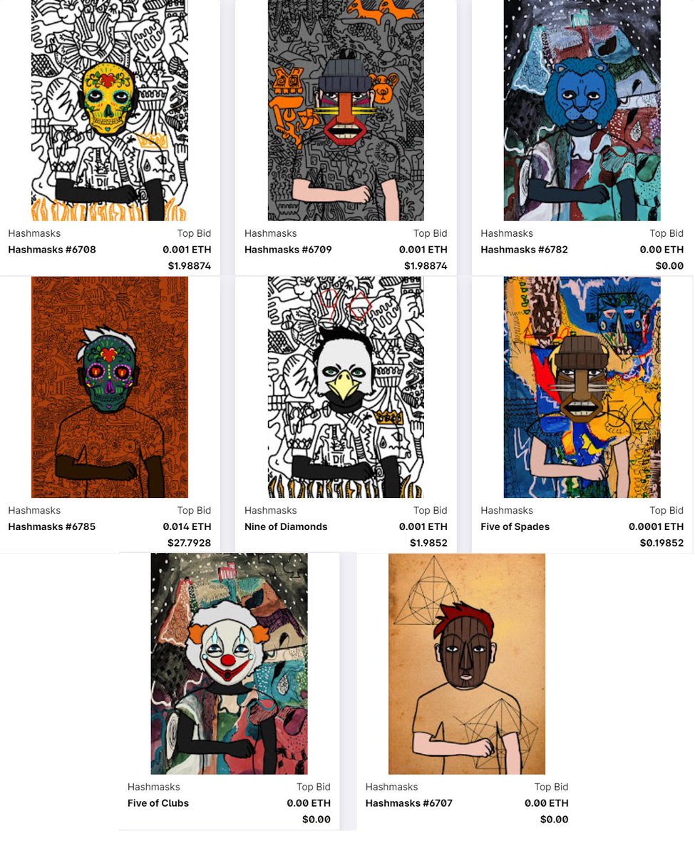 FreyaDAO's tweet image. Day 11 of the $UMASK @uniclyNFT #hashmask #NFTs #masks that are in the collection of 88 @TheHashmasks 
These are the last 8 of the collection! Check out the entire collection here on the Unicly platform: app.unic.ly/#/utoken-contr…
Really hope that you've all enjoyed these Tweets!!