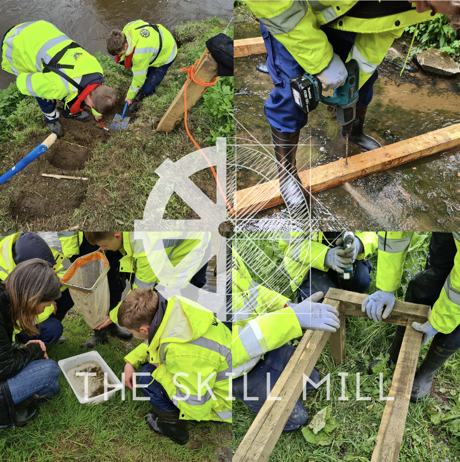 The_Skill_Mill's tweet photo. Our #project with @NorthRivers is providing #jobs for 8 #youngpeople, whilst #building 20 timber #fishpasses to help #salmon and #seatrout get to their spawning grounds and #planting 6000 #trees. @SSE_Yorks_NE @NorthumbrianH2O @northumbriapol @EDGENorthEast1 @nestrg @EnvAgencyYNE https://t.co/tdbKeBHD0t