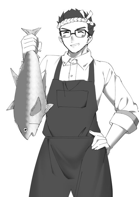 #おうつちの絵 
まちゃさんの瀬羽くん 