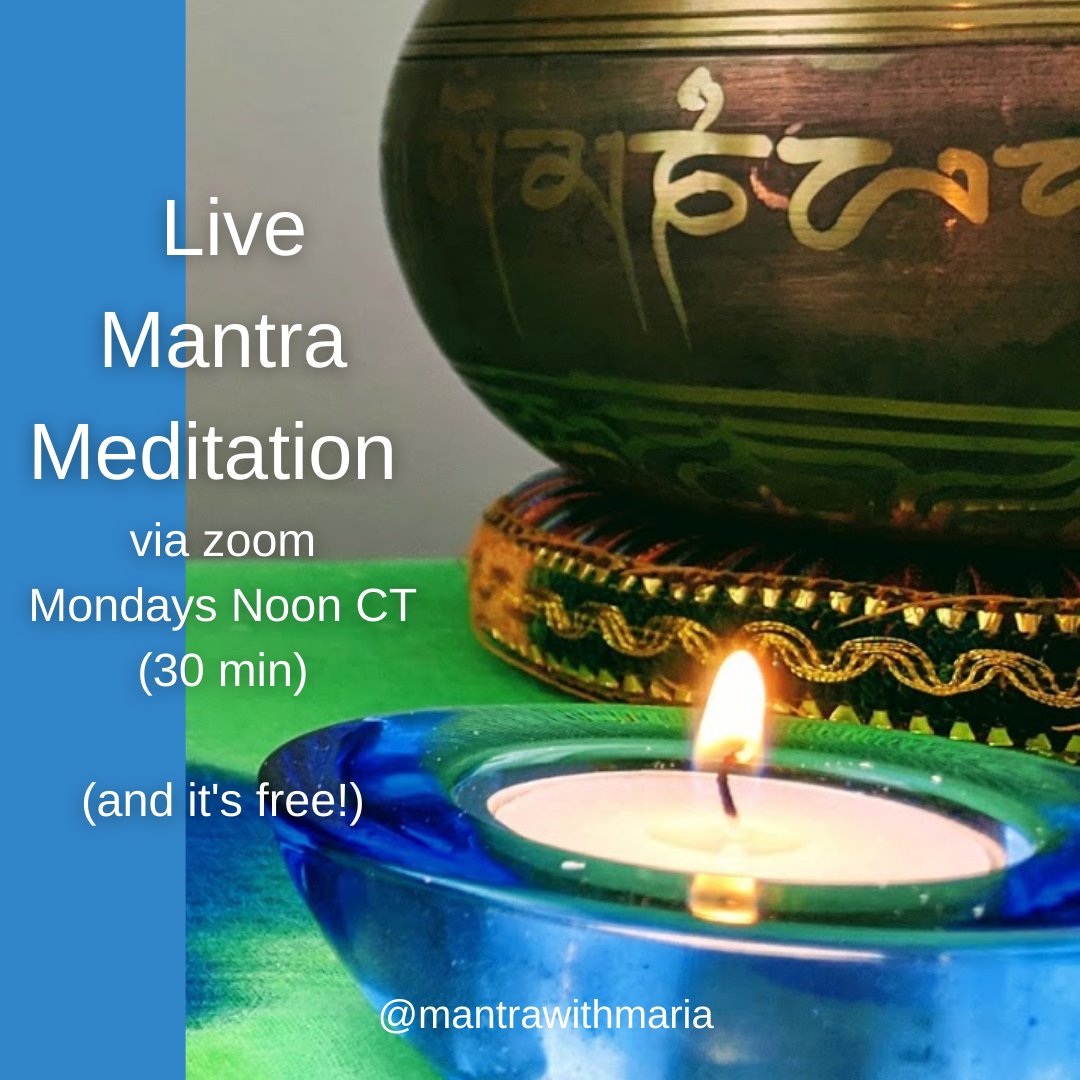 MantraWithMaria's tweet image. Mantra is the perfect #meditationforbeginners – try it and see if you think so too. Online. Free. Only 30 minutes. Via Zoom. Wonderful community of like-minded people!!
Register w/ link in bio.

#mantrawithmaria #simplemeditation #easymeditation #livemeditation #onlinemeditation