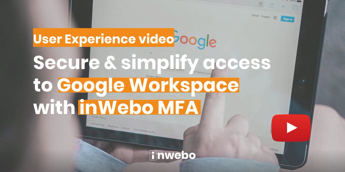 InWeboTech's tweet photo. Adding inWebo MFA to #GoogleWorkspace is not just adding a layer of security, it simplifies the user's login experience
✅ #Passwordless MFA
✅ #Deviceless login experience
✅ Multichannel #MFA
Check out our video 🎬 https://t.co/aRgm35pKht
#Cybersecurity #Gmail https://t.co/c5iVKokcLU