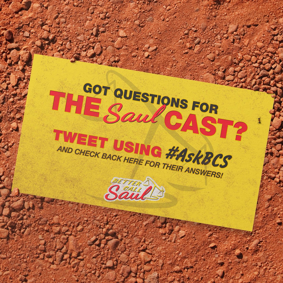 BetterCallSaul's tweet photo. They're ready to testify. Submit your questions for the entire cast on Twitter using #AskBCS and we'll pass them along. 😉 https://t.co/N7LrSzMTPl
