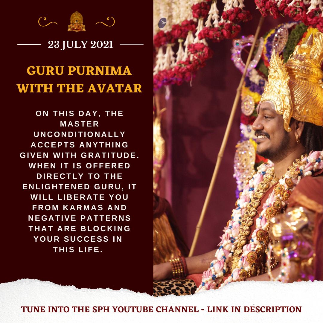 gopikananda's tweet photo. Get liberated from all the karma and negative patterns, join Gurupurnima with the Avatar! https://t.co/9qAu7kpaUW