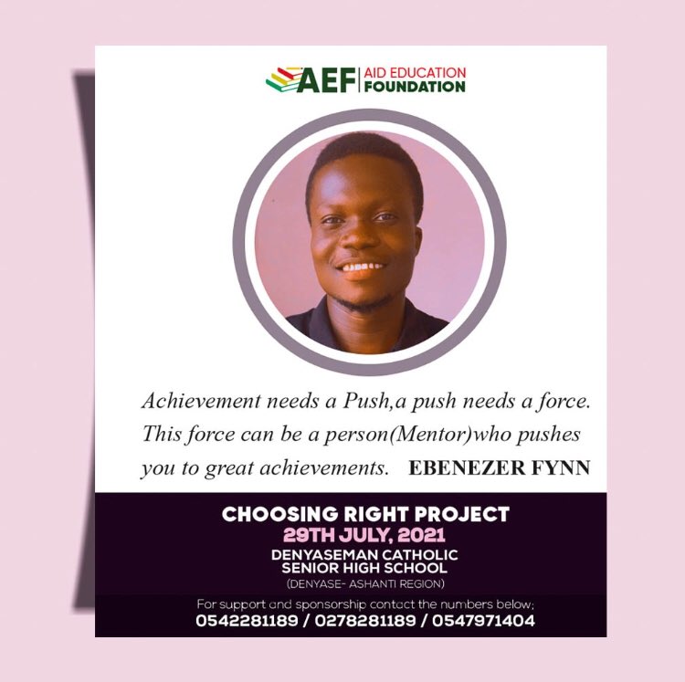 aid_edu's tweet photo. We all need a force which is in the form of a Mentor to achieve Greatness.
#aideducationfoundation
#2021projects
#mentorship
#donation
#inclusiveness
#accessingqualityeducation
#impactingknowledge https://t.co/EcfVX3EIYm