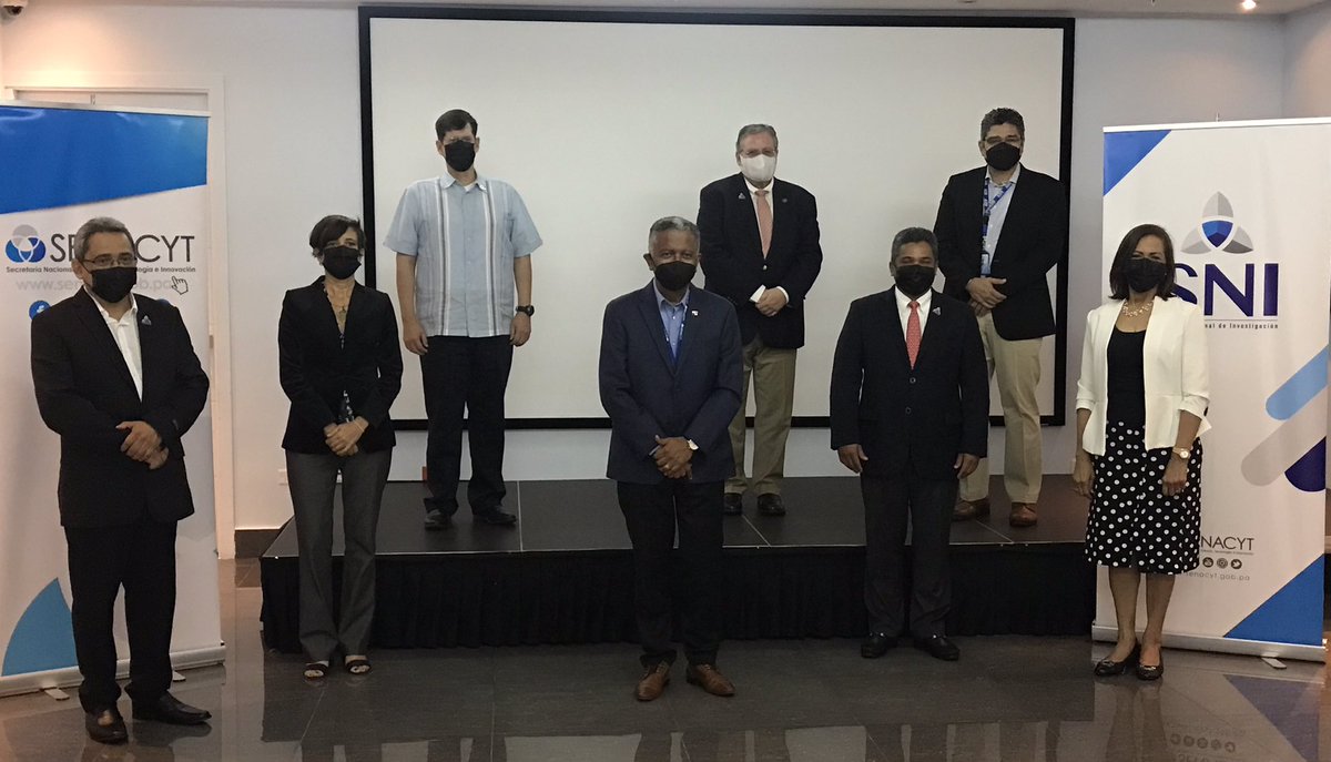 ¡Felicidades por sus 10 años de membresía en el Sistema Nacional de Investigación (SNI)!🏅
Dr. Alexis Mojica, 
Dra. Gabrielle Britton, 
Dr. Blas Armién, 
Dr. Roberto Ibáñez, 
Dr. Bruno Zachrisson y 
Dr. Hermógenes Fernández (ausente) 

Cuarto Reingreso 2019✨